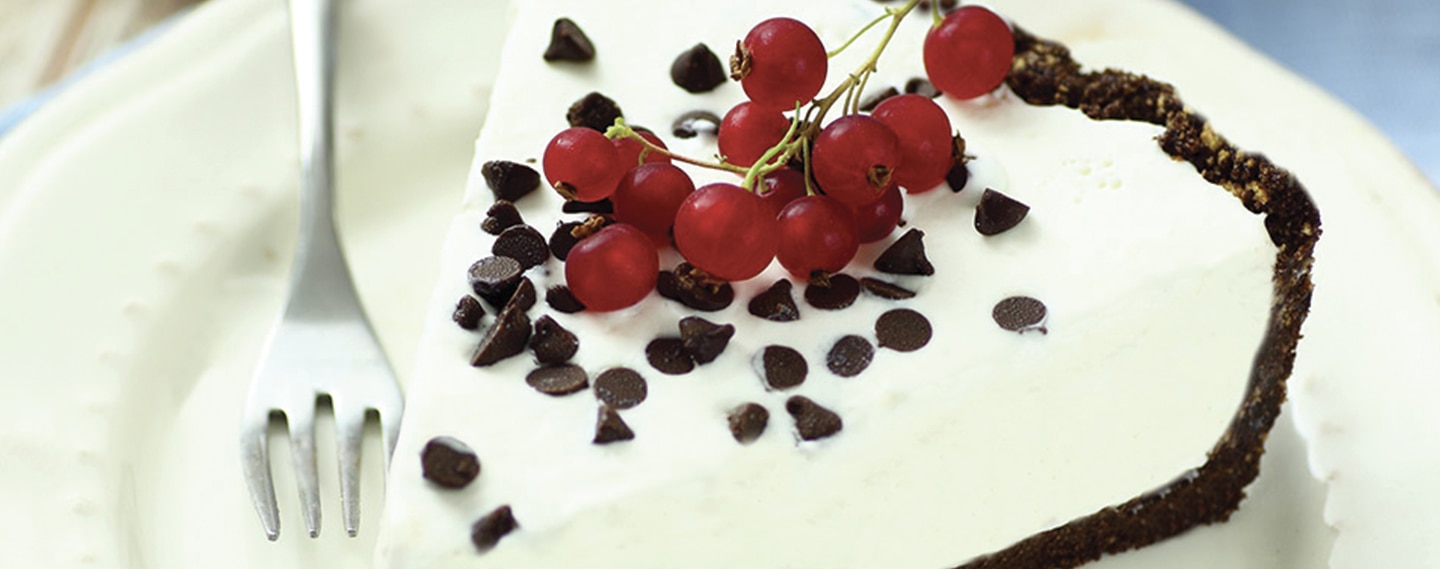 Fetta di torta con gocce di cioccolato Perugina