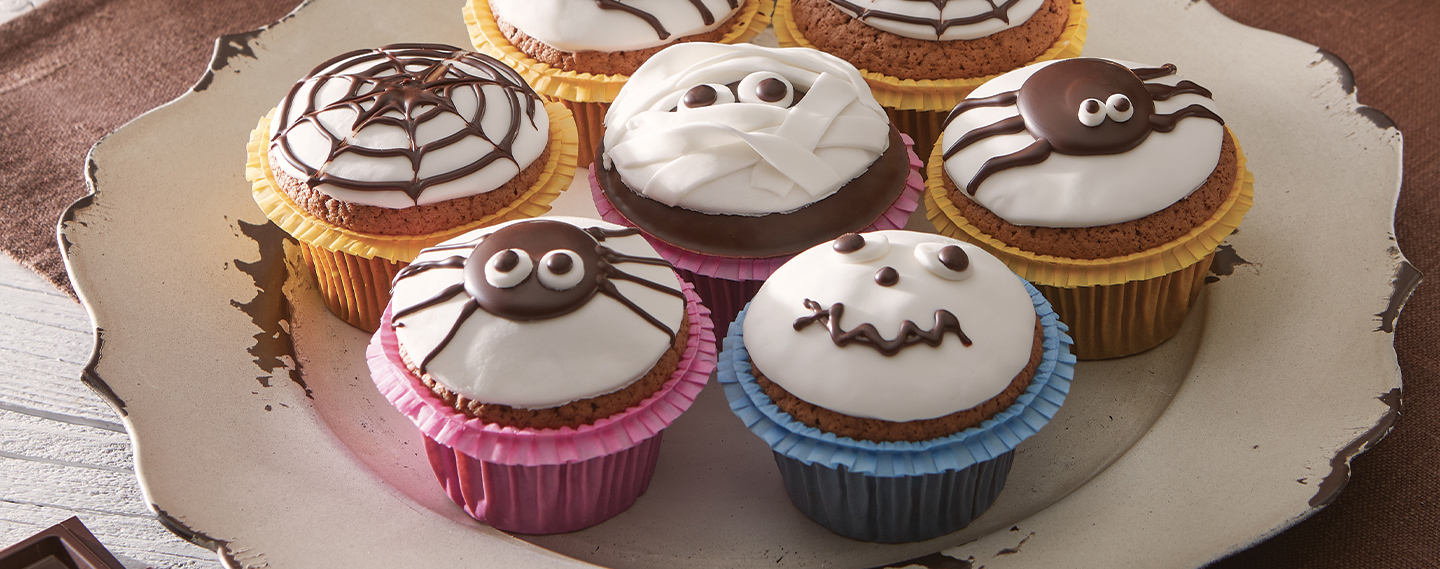 Muffin di Halloween fatti in casa con cioccolato fondente Perugina