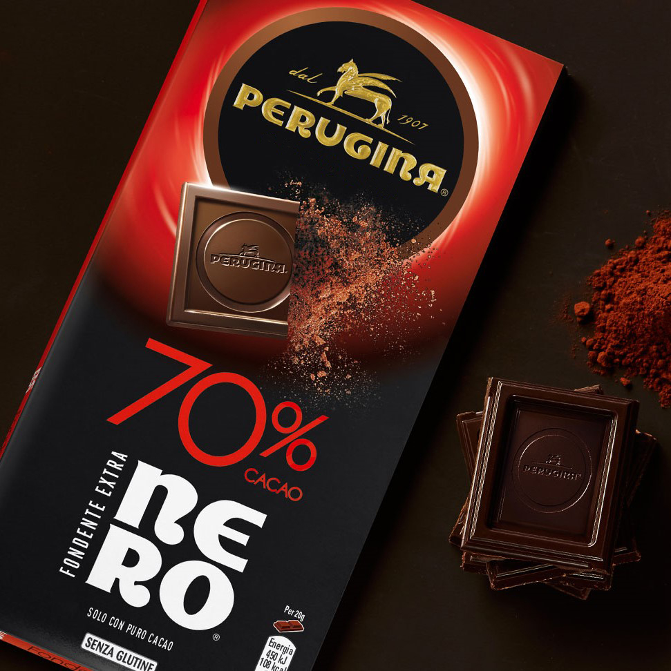 Tavoletta di Cioccolato Perugina Nero fondente 70% 