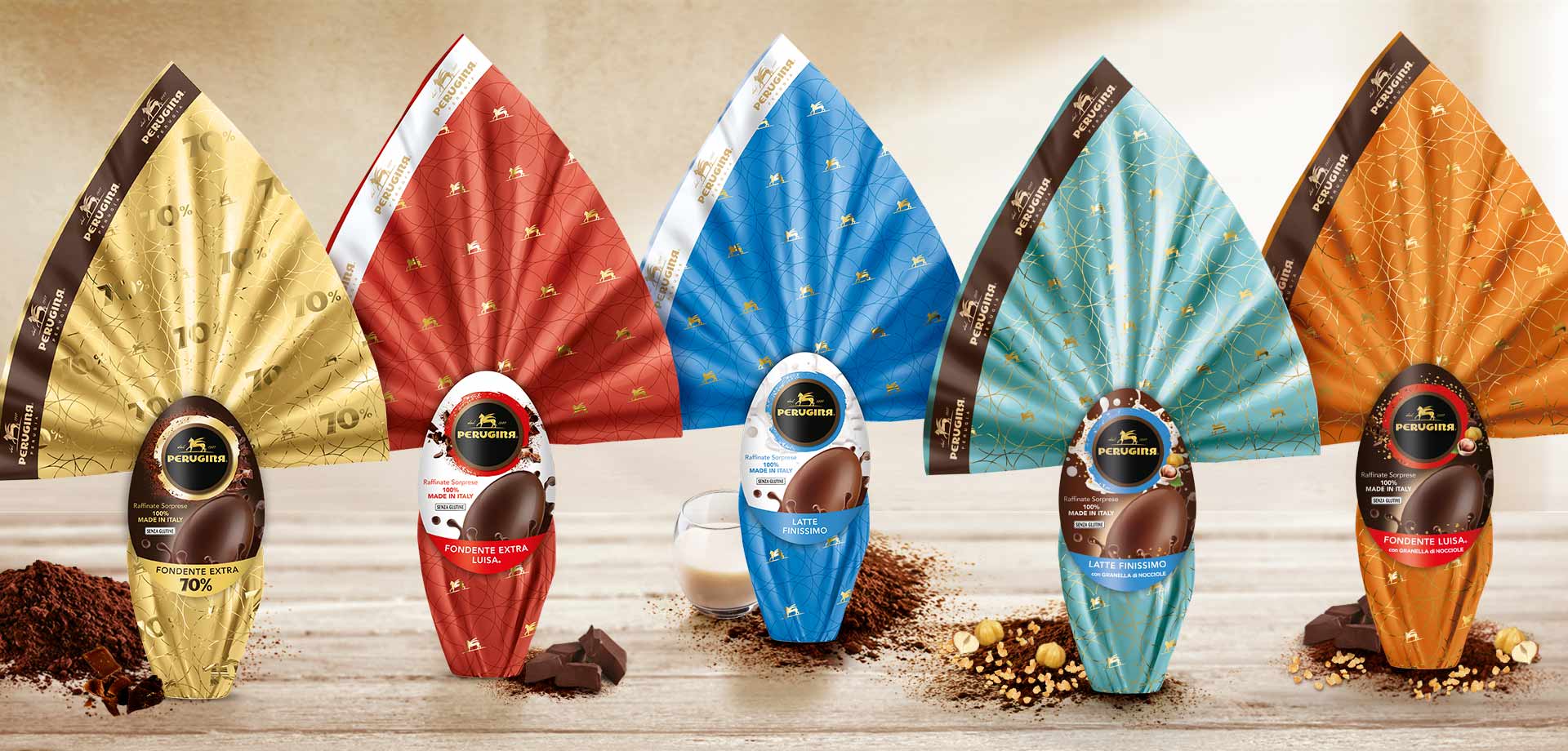 Uova di Pasqua tradizionali Perugina® al cioccolato