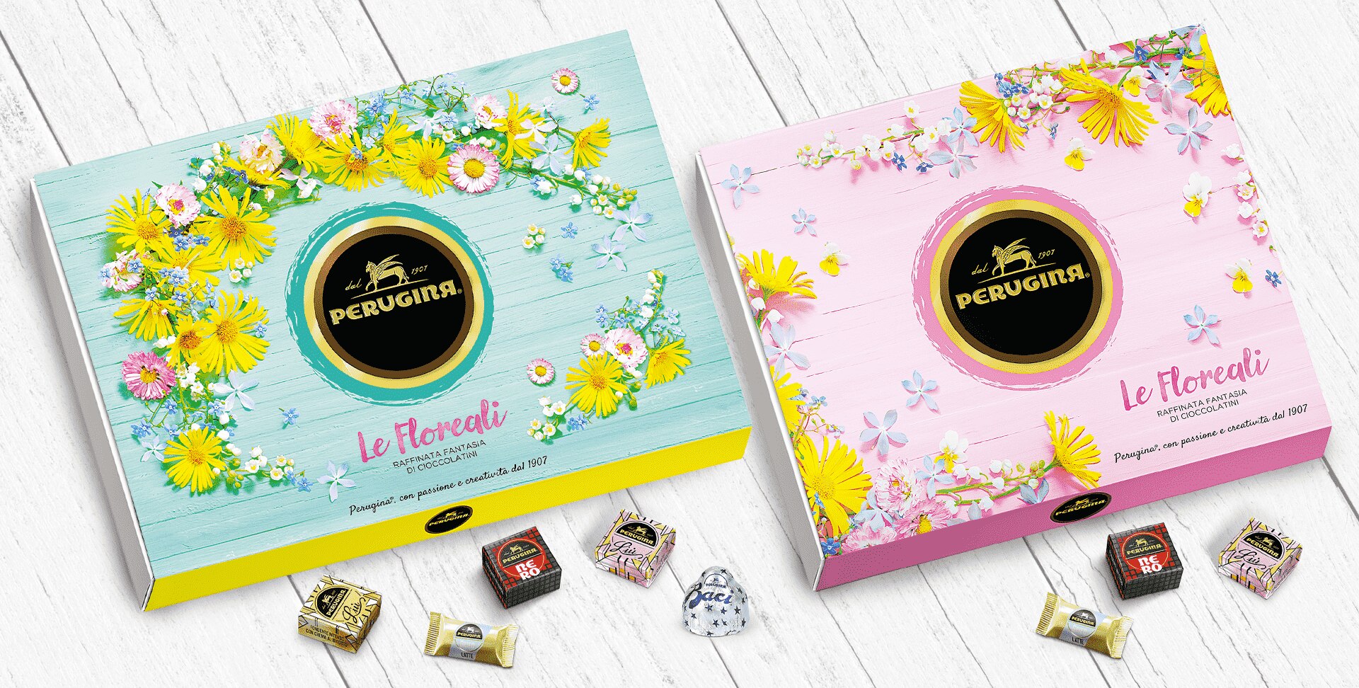 Collezione Perugina Le Floreali, eleganti e raffinate