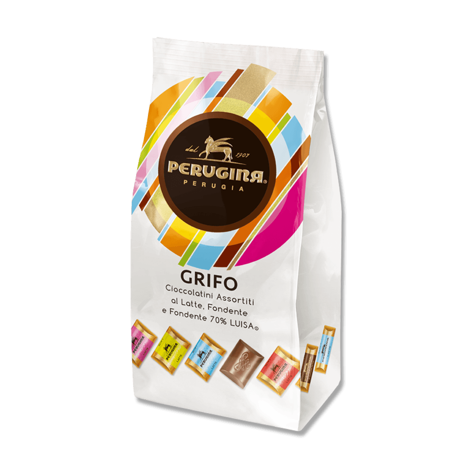 Confezione cioccolatini assortiti Grifo Perugina. Confezione cioccolatini assortiti Grifo Perugina.