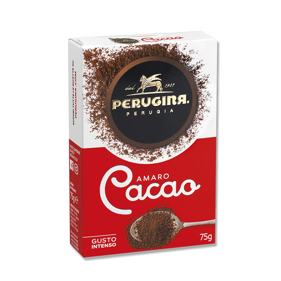 Cacao Amaro Perugina in formato 75g, senza glutine, regalerà dolci e bevande un gusto intenso e avvolgente. Cacao Amaro Perugina in formato 75g, senza glutine, regalerà dolci e bevande un gusto intenso e avvolgente.