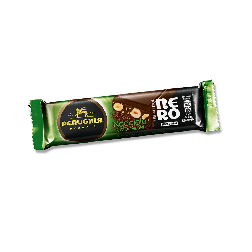 Nero Perugina cioccolato fondente con nocciole in formato barretta Nero Perugina cioccolato fondente con nocciole in formato barretta