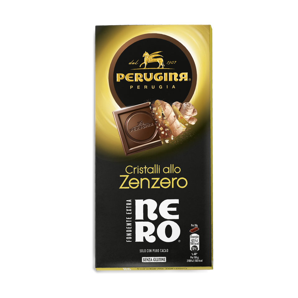 Il cioccolato fondente incontra i cristalli allo zenzero Il cioccolato fondente incontra i cristalli allo zenzero