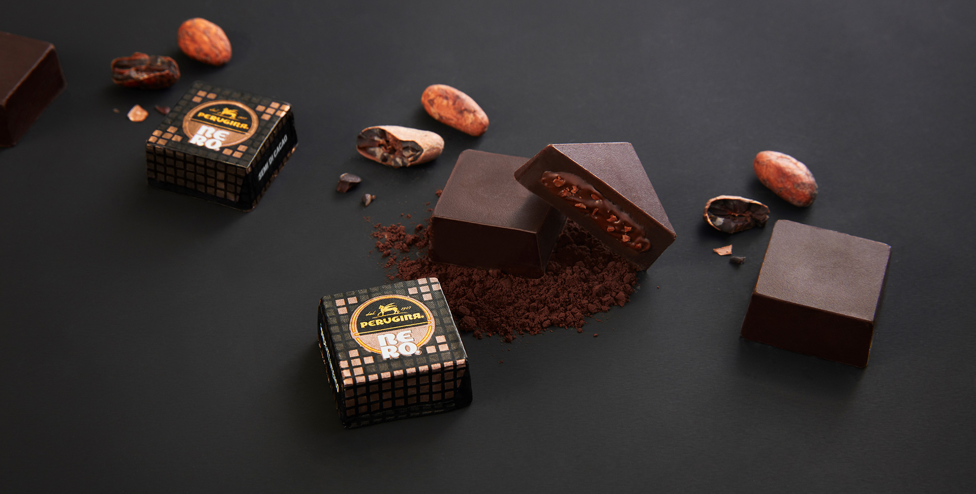 Cioccolatino Perugina Nero Fondente Semi di Cacao