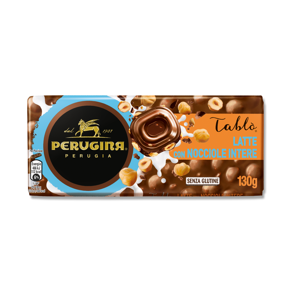 Tavoletta di cioccolato al latte con nocciole intere Perugina Tavoletta di cioccolato al latte con nocciole intere Perugina