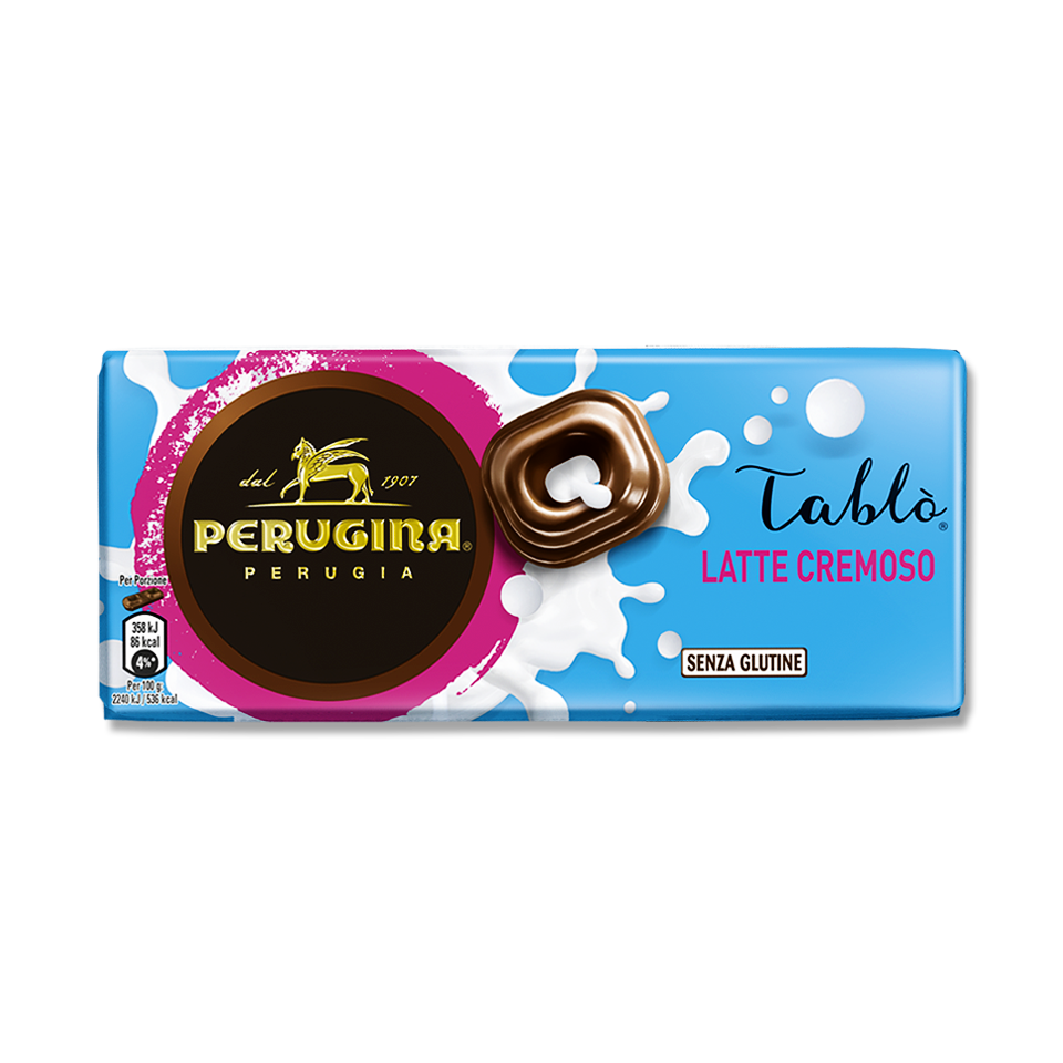 Tavoletta cioccolato al latte cremoso Perugina. Tavoletta cioccolato al latte cremoso Perugina.