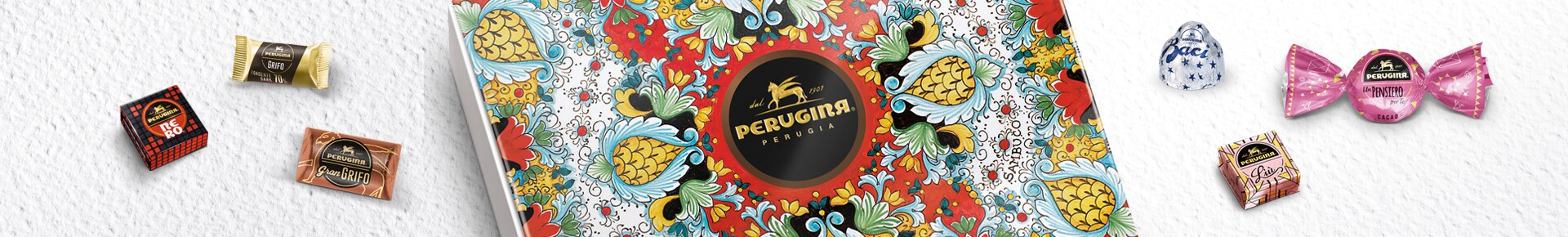 Cioccolatini Perugina assortiti nella Scatola Ceramica 338g Cioccolatini Perugina assortiti nella Scatola Ceramica 338g