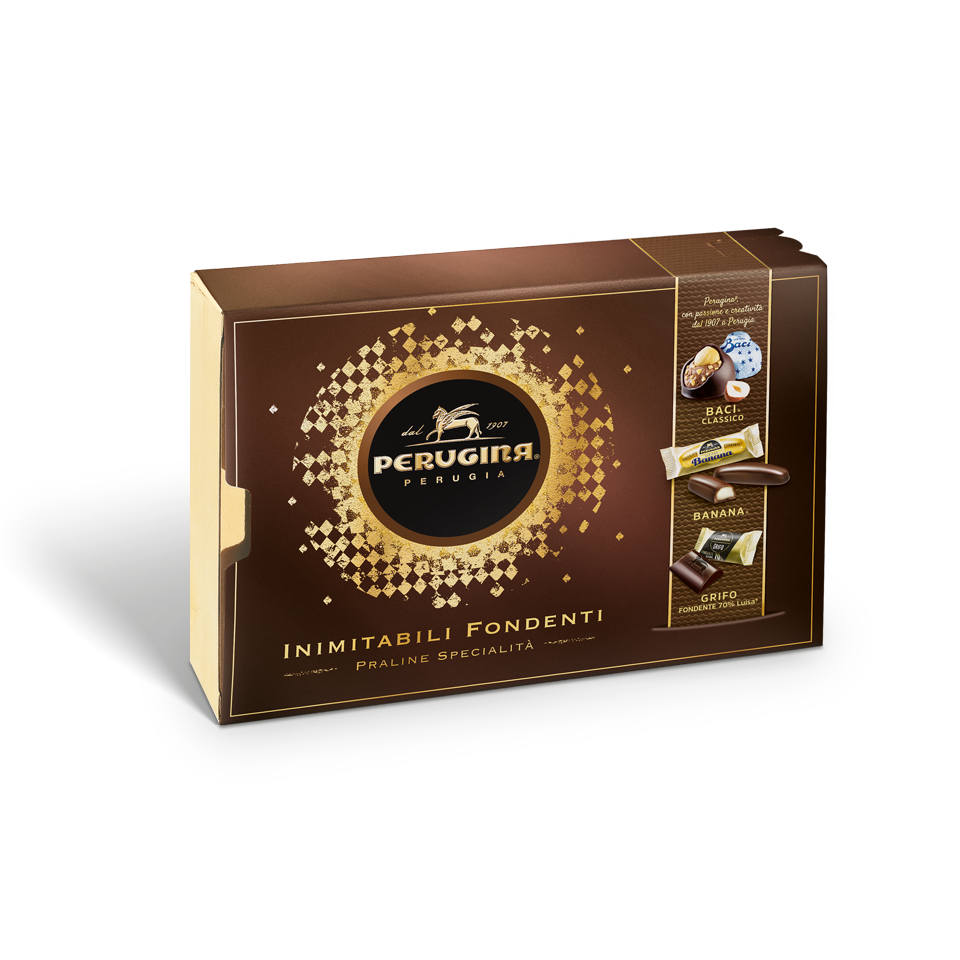 La Scatola di assortiti Inimitabili Fondenti Perugina 250g Scatola di assortiti Inimitabili Fondenti Perugina 250g
