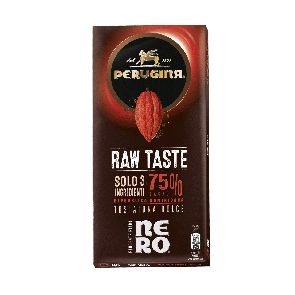 PERUGINA® Nero® Raw Taste 75% Repubblica Dominicana PERUGINA® Nero® Raw Taste 75% Repubblica Dominicana
