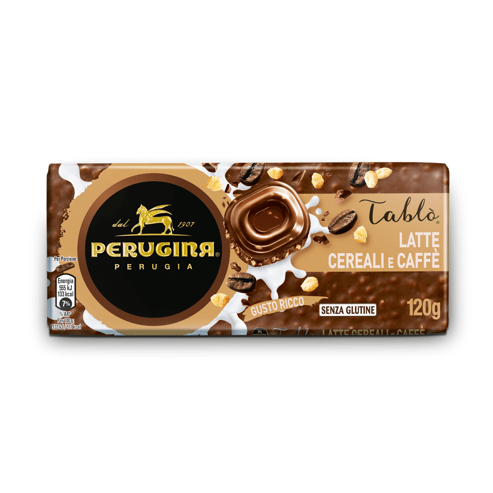 PERUGINA® Tablò® Tavoletta Latte Cereali e Caffè PERUGINA® Tablò® Tavoletta Latte Cereali e Caffè