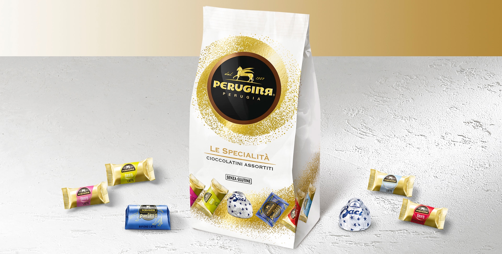 Sacchetto di cioccolatini assortiti Perugina® per Natale da 330g