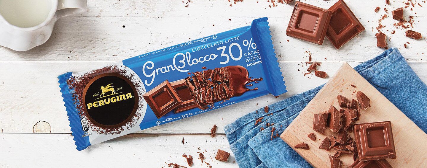 GranBlocco al latte 30% 150 g Perugina.