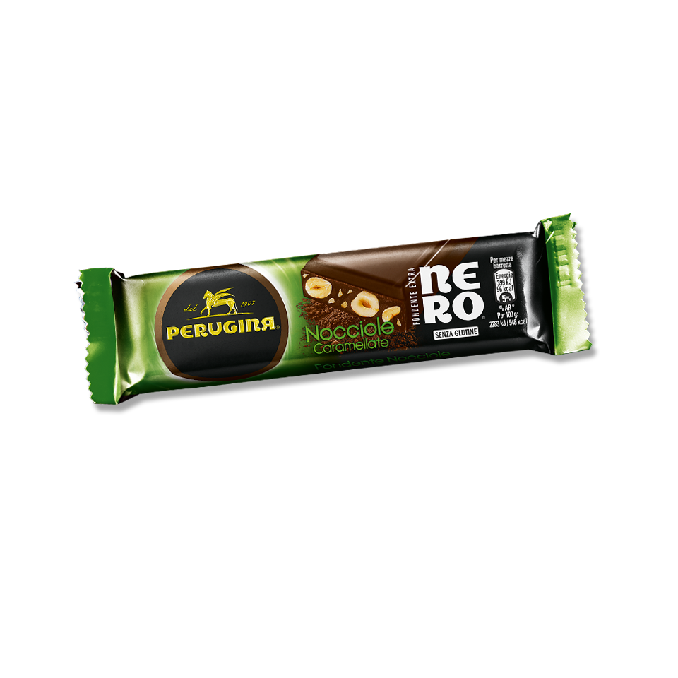 Nero Perugina cioccolato fondente con nocciole in formato barretta Nero Perugina cioccolato fondente con nocciole in formato barretta