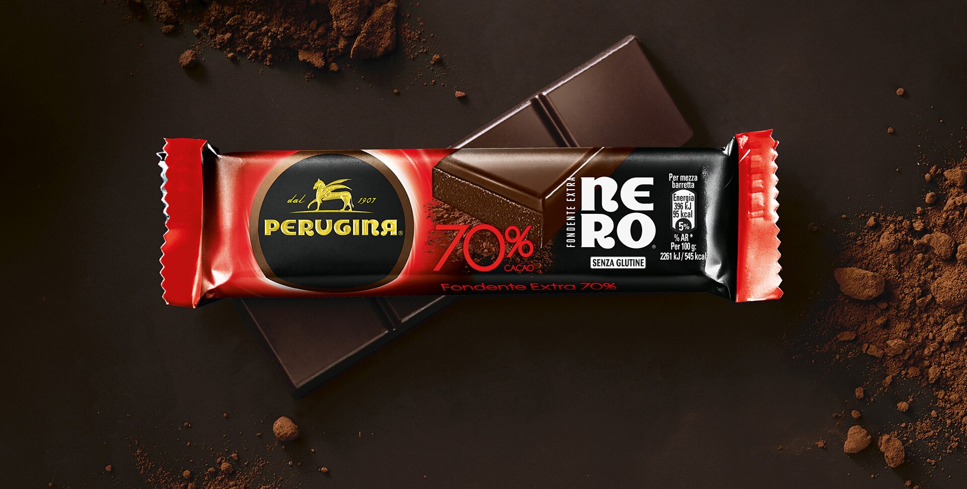 Barretta Perugina Nero fondente extra 70%