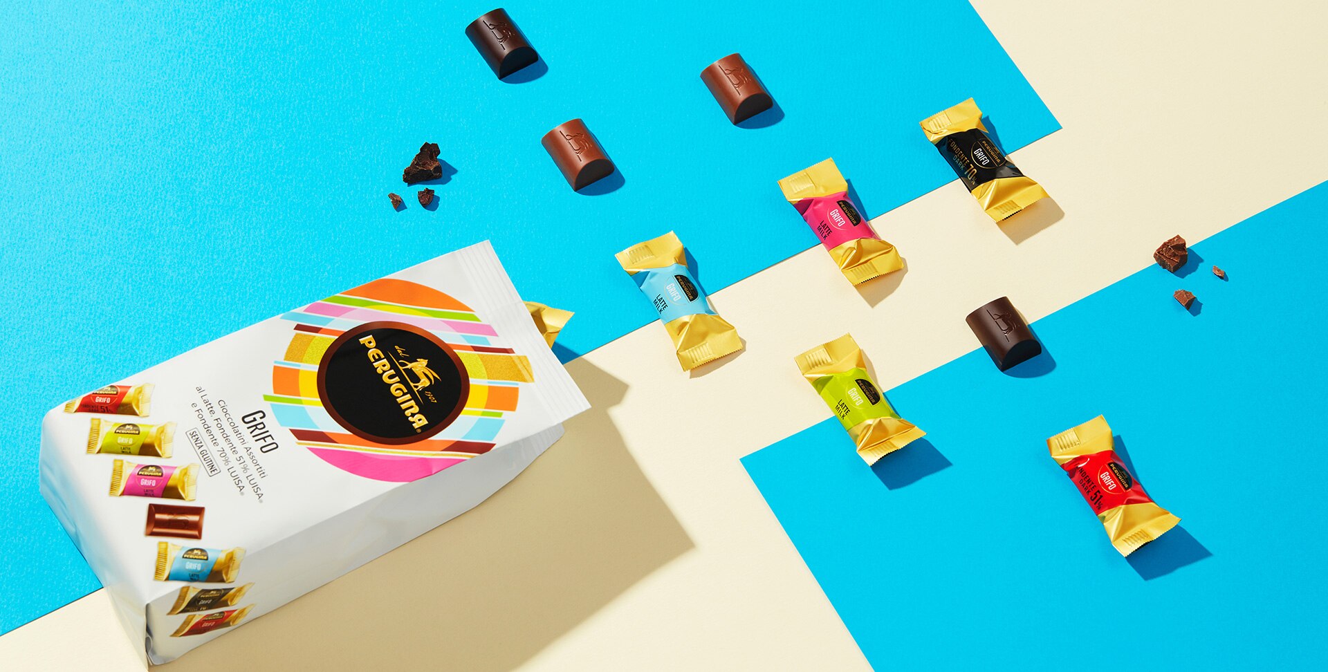 I cioccolatini Grifo assortiti nel sacchetto 200g