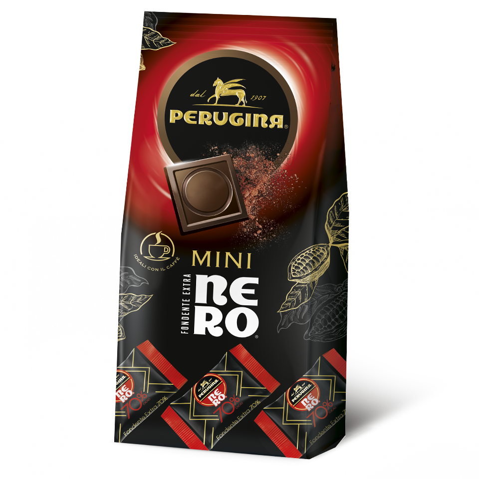 Sacchetto di cioccolatini di cioccolato fondente extra 70% Perugina® Nero® Mini Sacchetto di cioccolatini di cioccolato fondente extra 70% Perugina® Nero® Mini