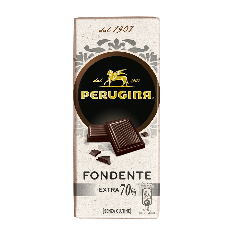 Scopri il gusto inimitabile della tavoletta di cioccolato fondente extra 70% di Perugina Tavoletta di cioccolato fondente extra 70% Perugina