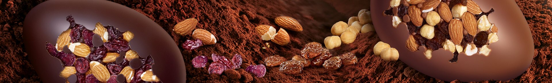 Uovo Perugina® Le Ricette Creative di cioccolato fondente con mirtilli rossi e mandorle Uovo Perugina® Le Ricette Creative di cioccolato fondente con mirtilli rossi e mandorle