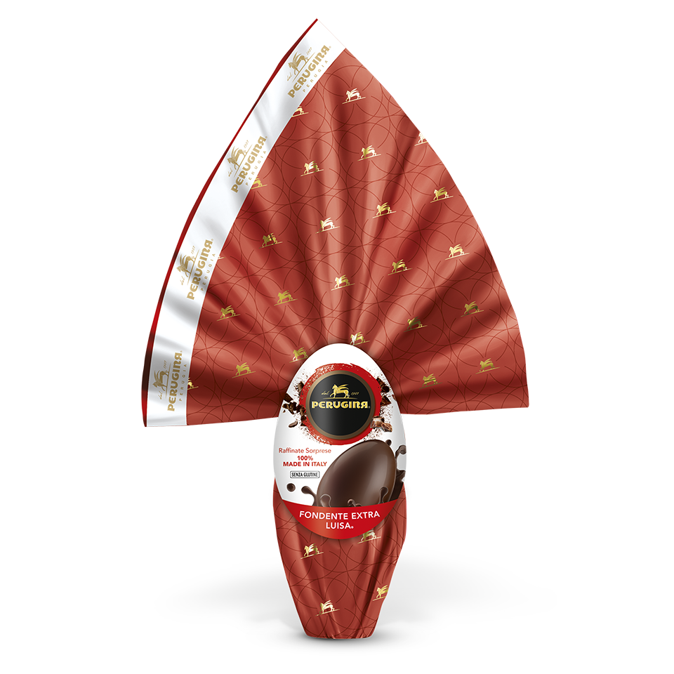 Prova l’inimitabile cioccolato fondente di Perugina® Uovo di cioccolato fondente extra Luisa di Perugina®