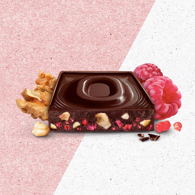 Cioccolato fondente noci e lamponi Perugina