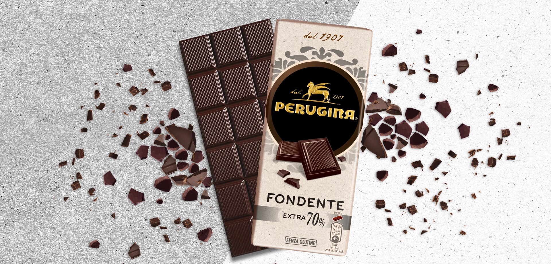 Tavoletta di cioccolato fondente extra 70% Perugina