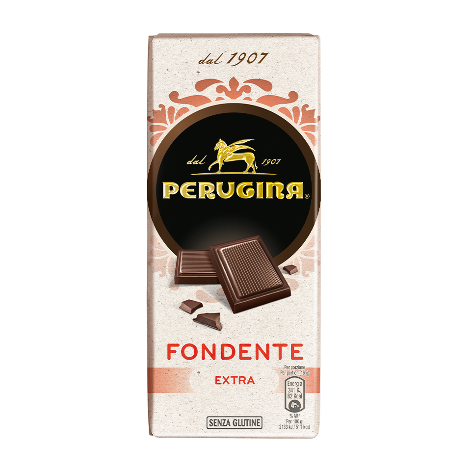 Scopri il gusto inimitabile della tavoletta di cioccolato fondente extra di Perugina Tavoletta di cioccolato fondente extra di Perugina