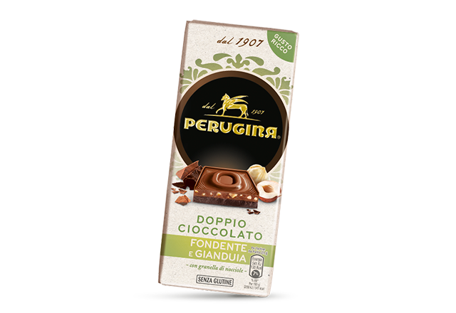 Tavoletta di cioccolato fondente e gianduia Perugina