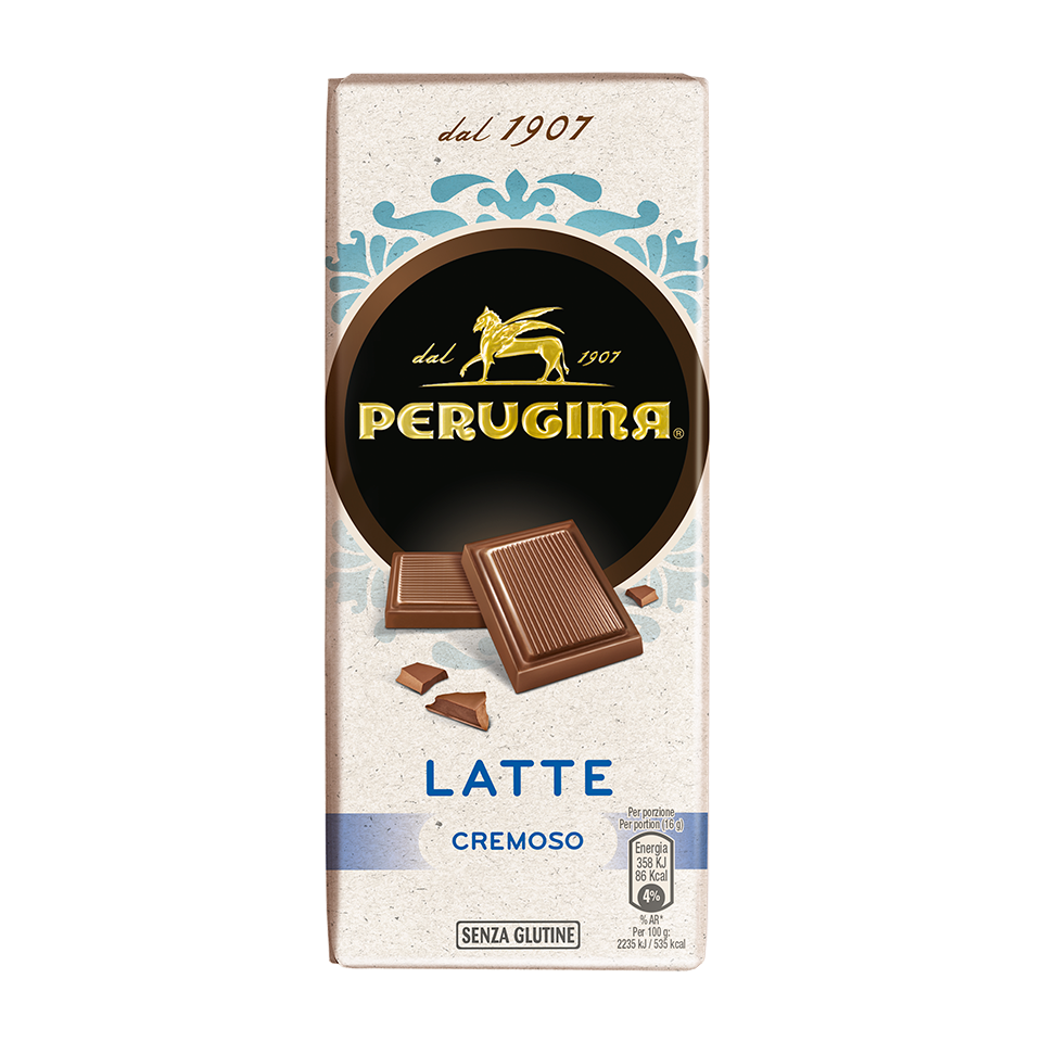 Scopri il gusto inimitabile della tavoletta di cioccolato al latte cremoso di Perugina Tavoletta di cioccolato al latte cremoso Perugina