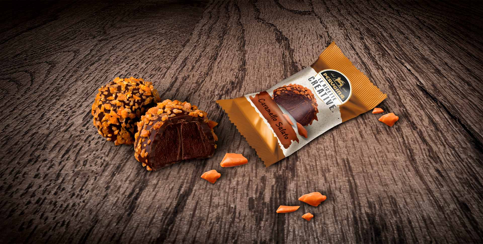 Cioccolatini I Granellati Perugina® con granella al caramello salato e cioccolato fondente