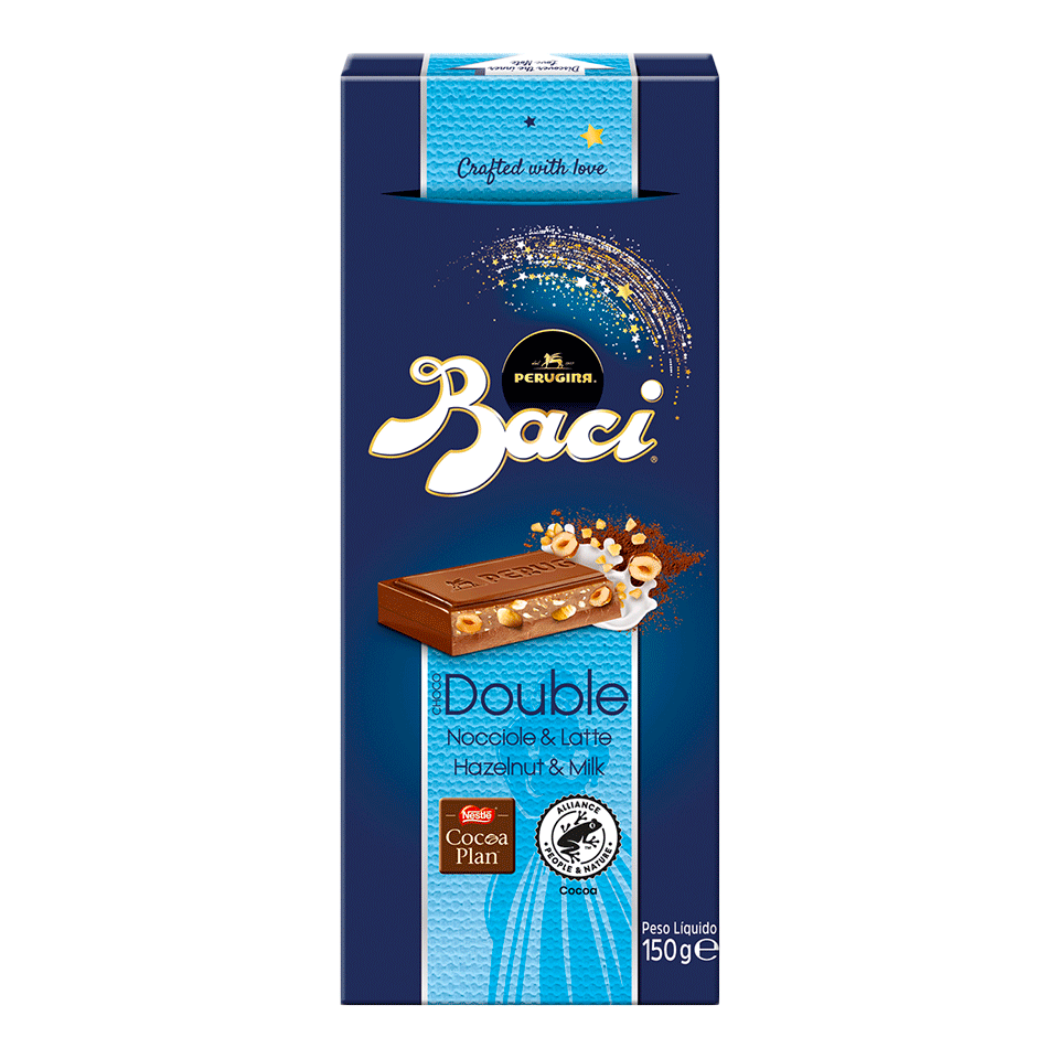Tavoletta doppio strato Baci Perugina al latte Tavoletta doppio strato Baci Perugina al latte
