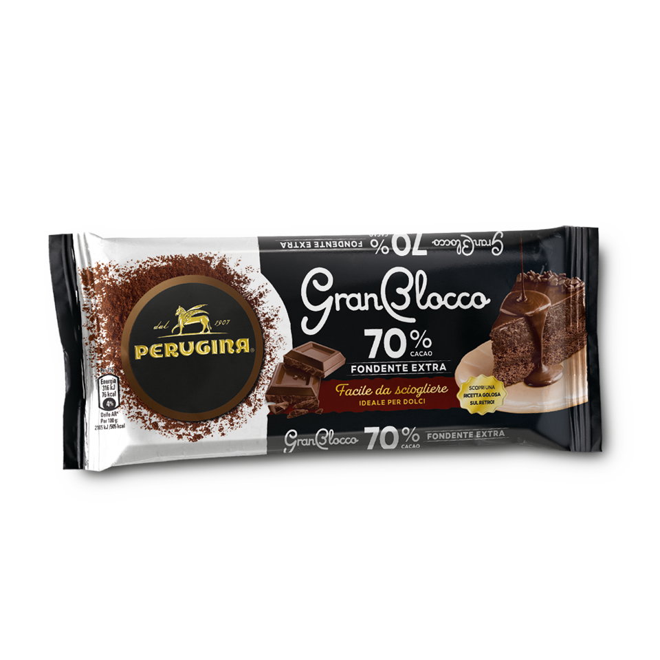Scopri il gusto inimitabile di Perugina GranBlocco Extra Dark 70% GranBlocco Extra Fondente 70% da 150 grammi Perugina