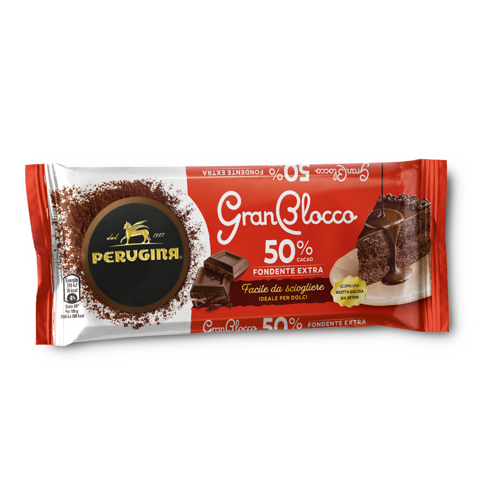 Scopri il gusto inimitabile di Perugina GranBlocco Extra Fondente GranBlocco extra Fondente da 300 grammi Perugina