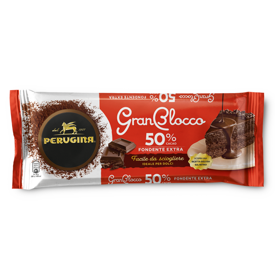 Scopri il gusto inimitabile di Perugina GranBlocco Extra Fondente GranBlocco Extra Fondente da 500 grammi Perugina