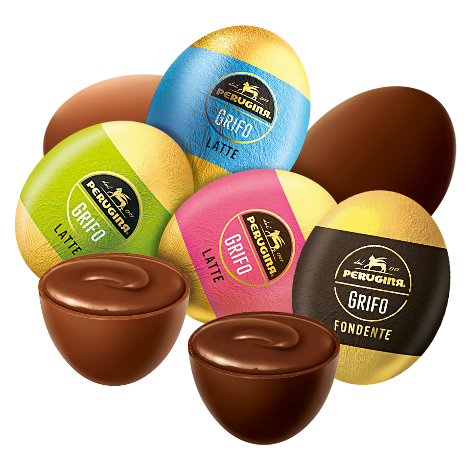 Scopri gli ovetti di cioccolato Perugina® Fondente Luisa e al Latte Finissimo ovetti-cioccolato-perugina-grifo