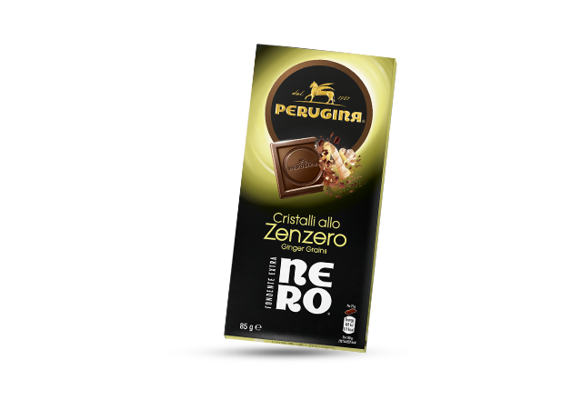 Il cioccolato fondente incontra i cristalli allo zenzero