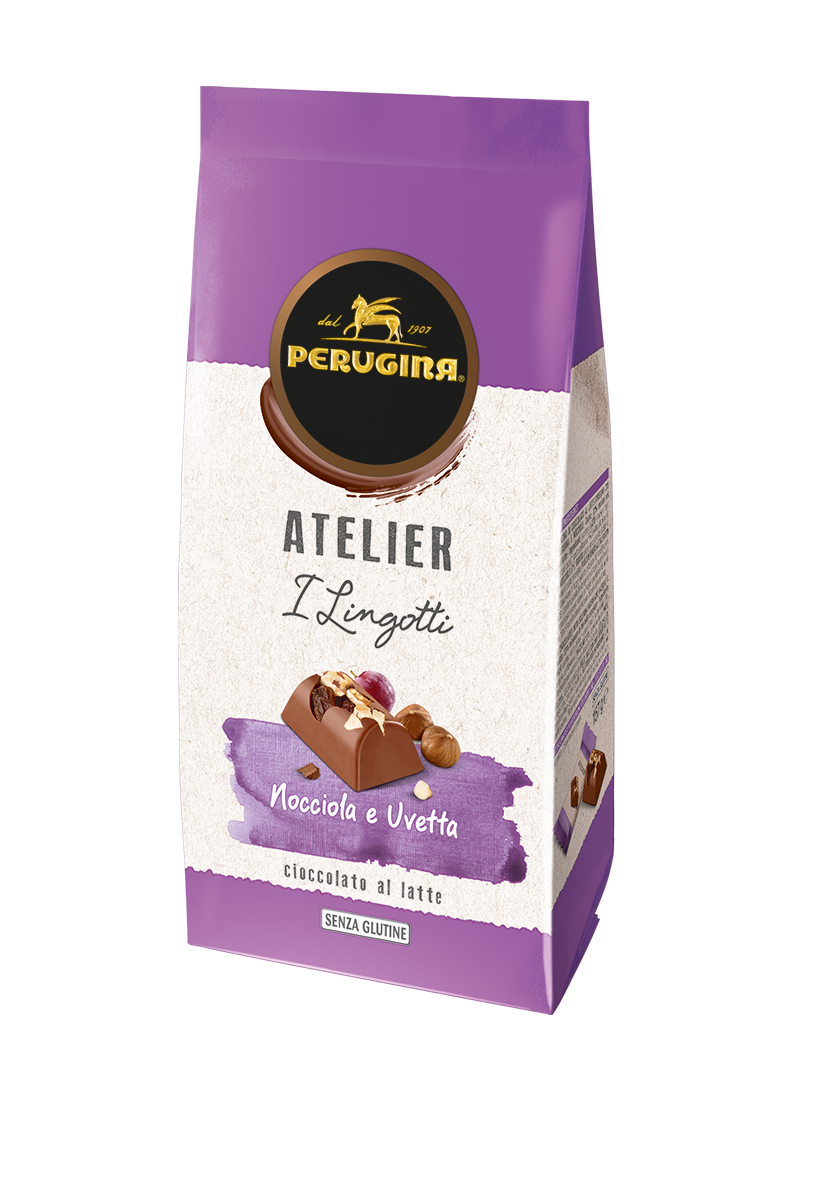 Perugina® Atelier I Lingotti NOCCIOLA e UVETTA sacchetto 157g