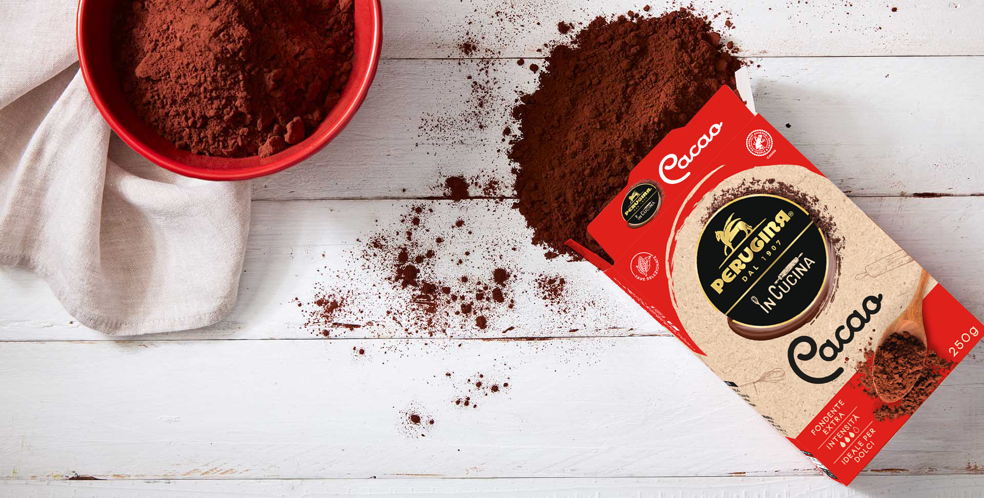 Cacao amaro Perugina in polvere.