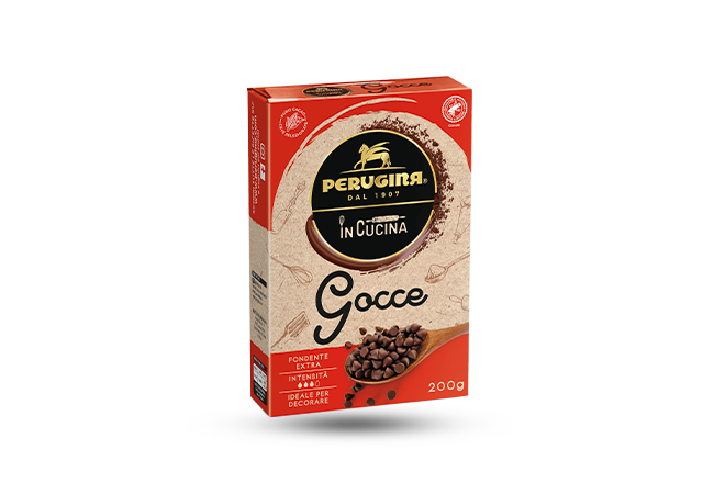 Confezione di Gocce Perugina al Cioccolato Fondente.