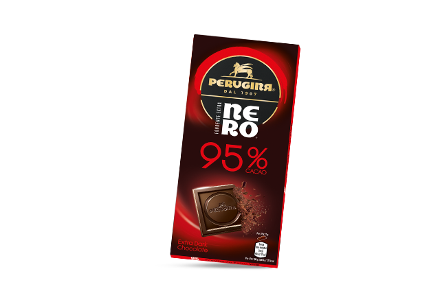 Tavoletta di cioccolato fondente nero extra 95%