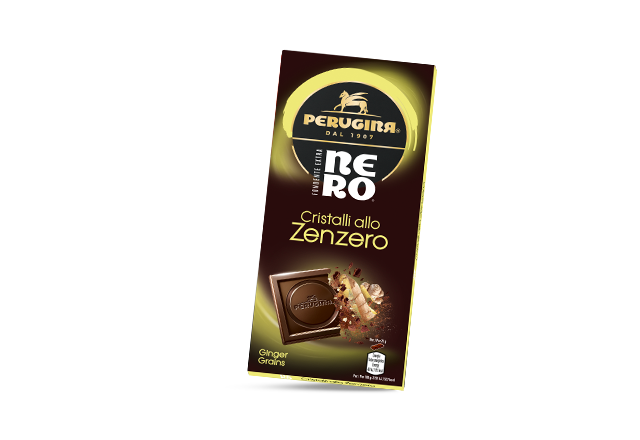 Il cioccolato fondente incontra i cristalli allo zenzero