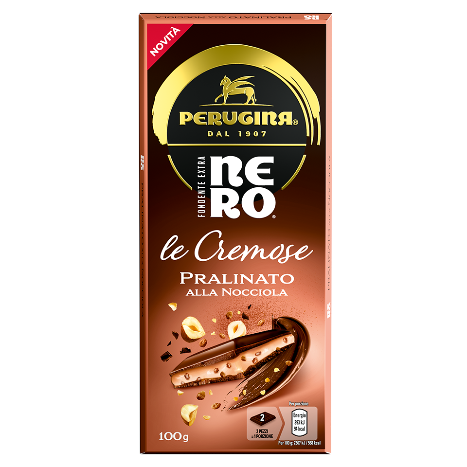 Tavoletta Perugina® Nero® Le Cremose pralinato alla nocciola