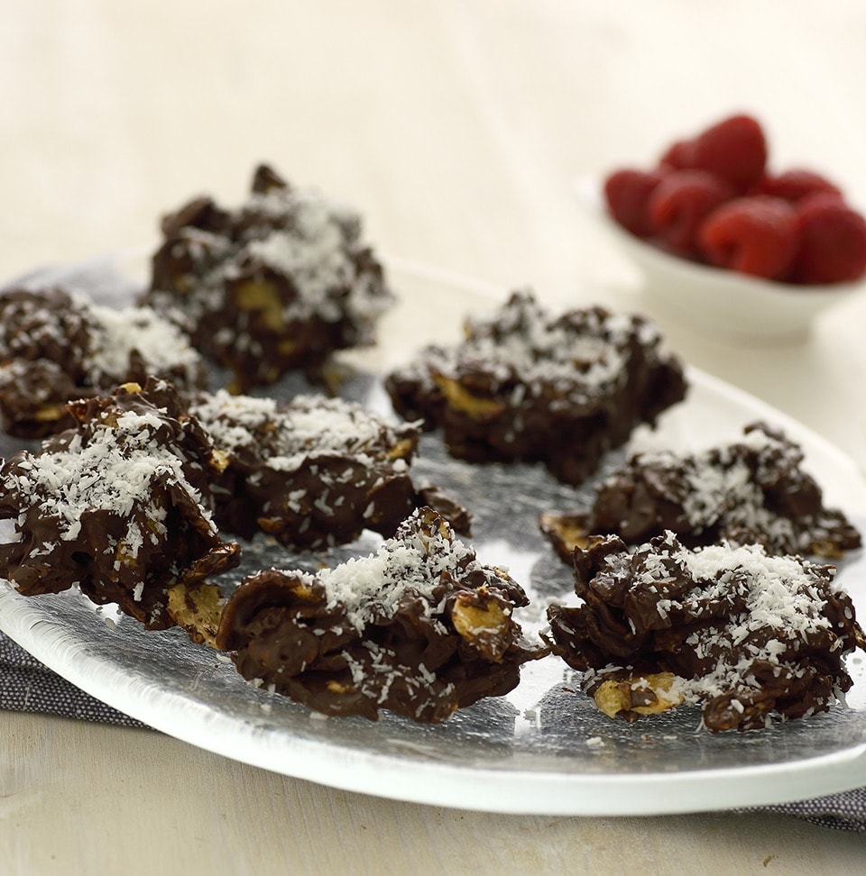 Ricetta gallette ai cereali con cioccolato Perugina® e cocco, spuntino ideale per frenare gli attacchi di fame la mattina o a merenda