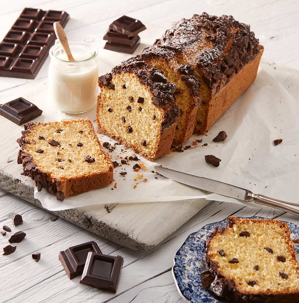 Plumcake allo yogurt e cioccolato fondente 