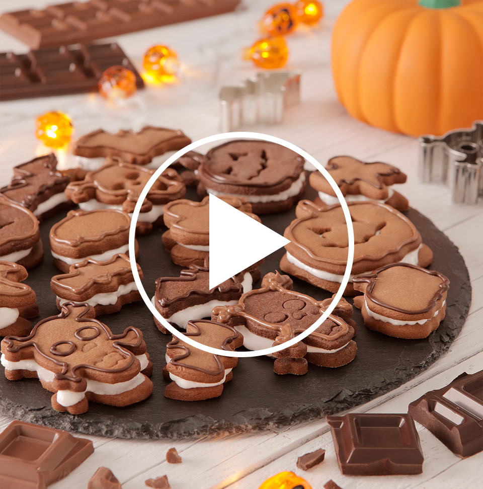 Biscotti al cioccolato di Halloween