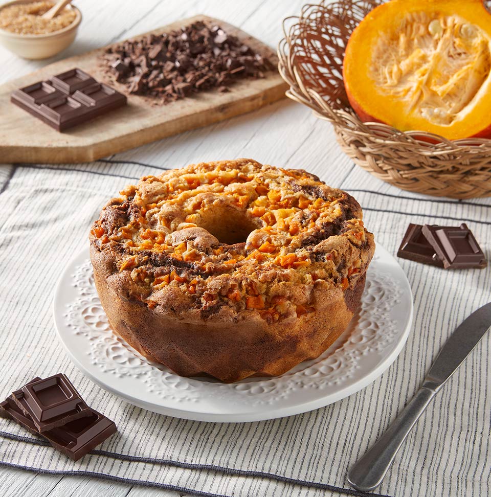 Torta di zucca e cioccolato