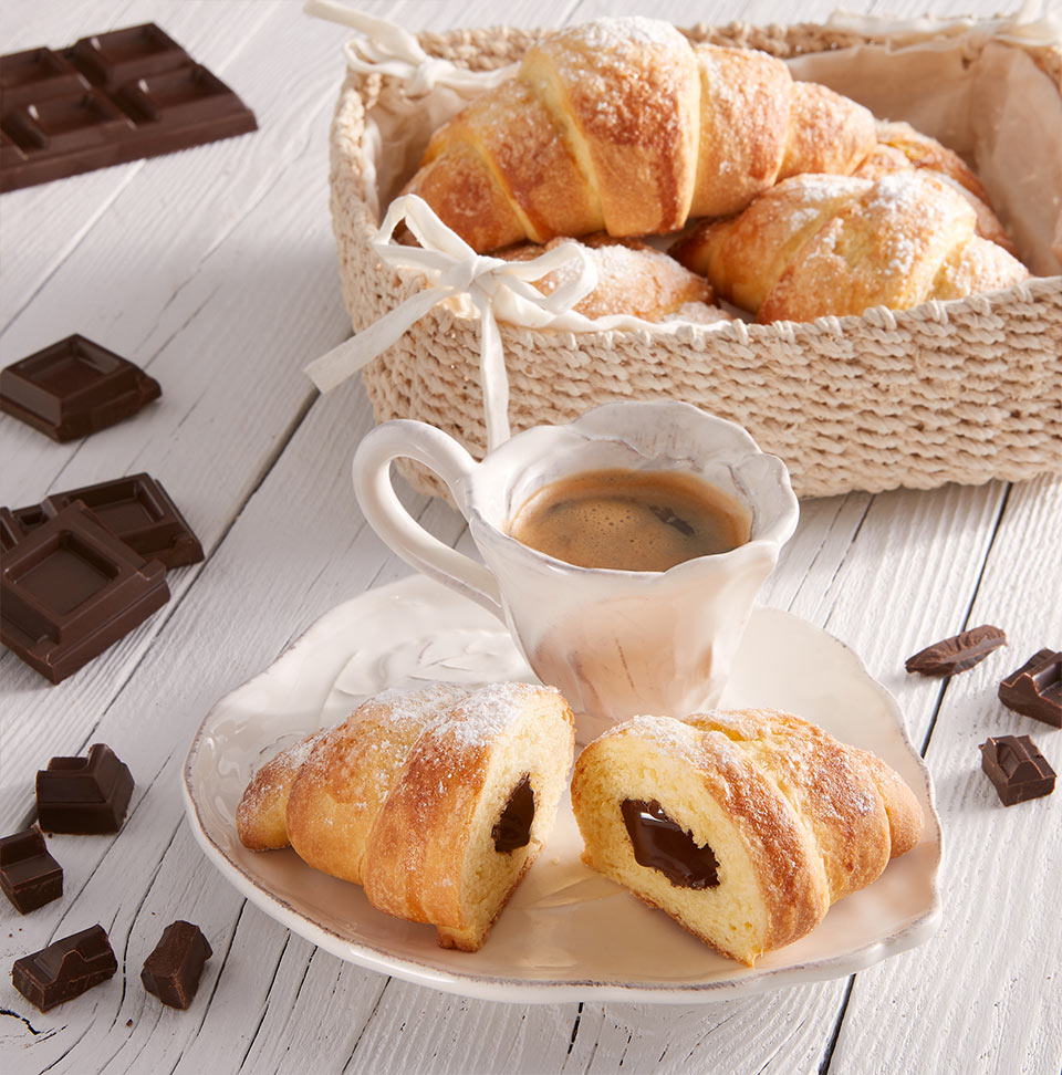 Le brioches al cioccolato