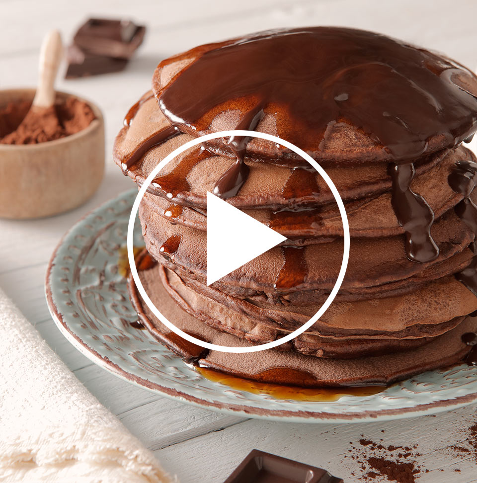 Pancake con cioccolato fondente