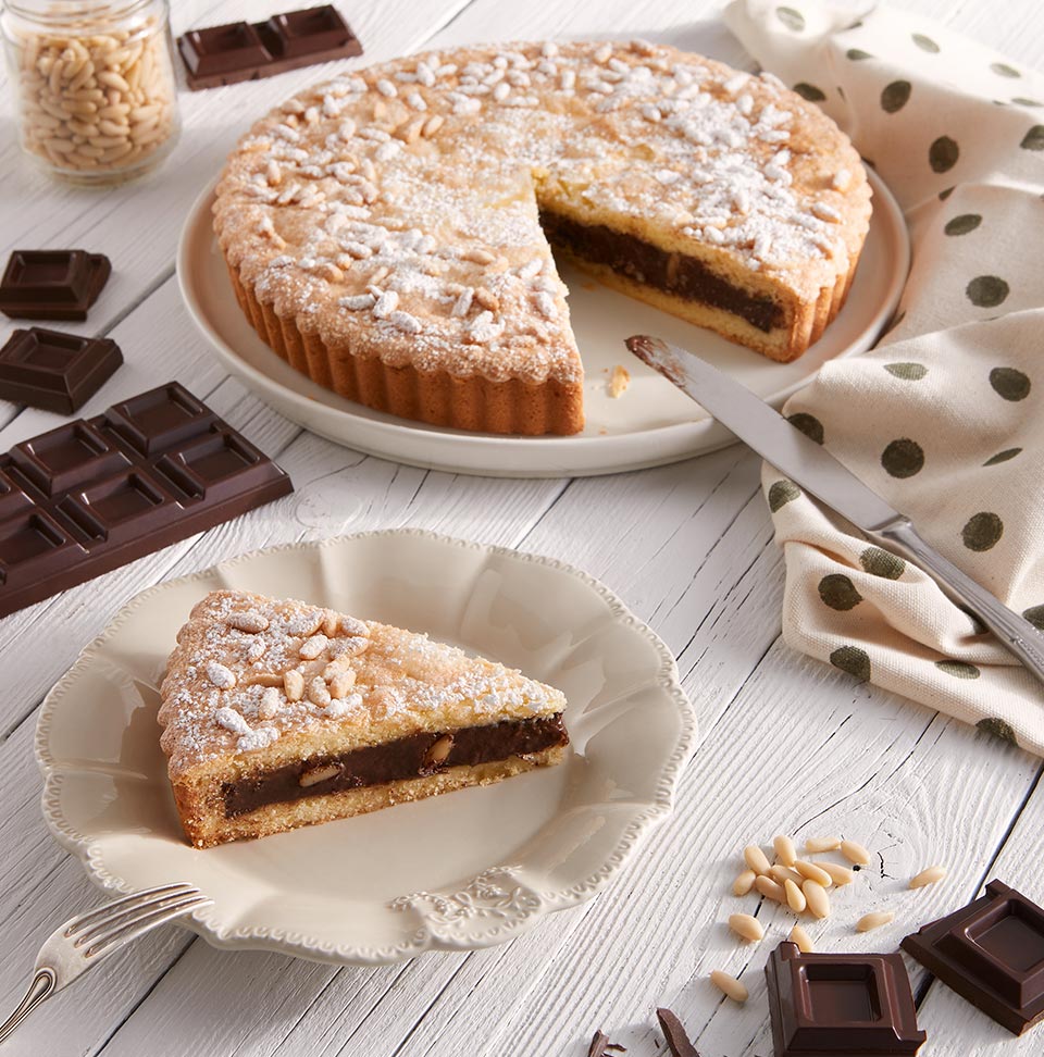 La torta della nonna al cioccolato fondente